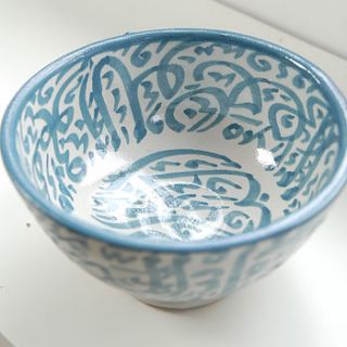 moroccan calligraphy bowl by skoura