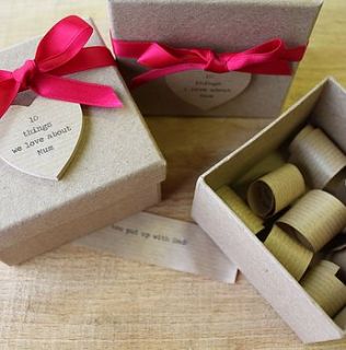 personalised '10 things i love about mum' box by posh totty designs interiors