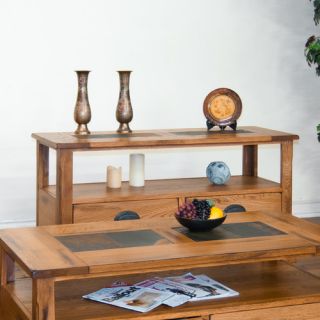 Sunny Designs Sedona Console Table with Lower Drawers