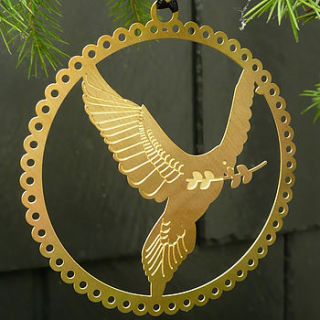 dove christmas tree decoration by dowse