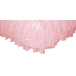Triple Layer Tulle Bed Skirt Pink