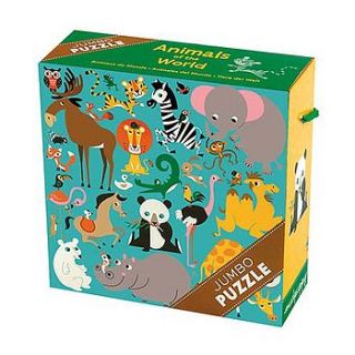 25 piece jumbo animal puzzle by doodlebugz