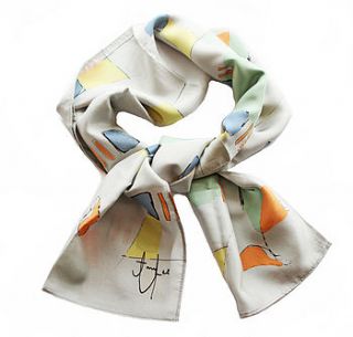 1950's inspired silk scarf by amy lee