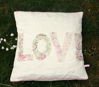 love cushion by sarah hardaker