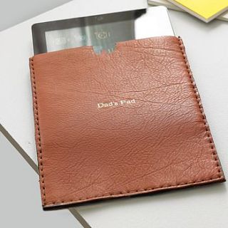 personalised handmade leather case for ipad by parkin & lewis