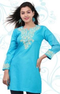 Womens Designer Cotton Kurti Blouse Tunic Top Indian Clothes Clothing