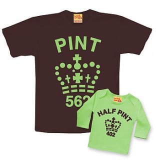 pint and half pint twinset mint choc chip by twisted twee