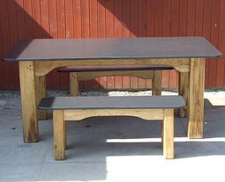 slate dining table by free range designs