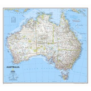 National Geographic Maps Australia Classic Wall Map