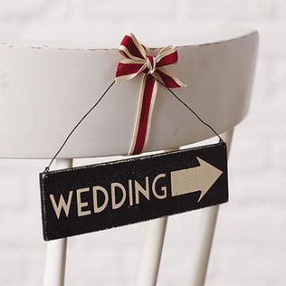 wedding small arrow sign by this is pretty