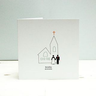 personalised wedding or anniversary card by spotty n stripy