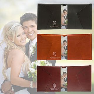 personalised leather wallet gift by bond & knight