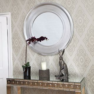 black silver round mirror by decorative mirrors online