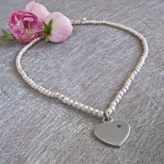 diamond heart necklace by tales from the earth