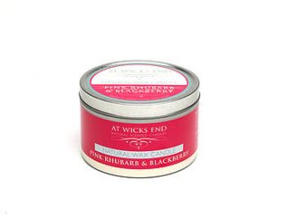 pink rhubarb and blackberry natural candle by at wicks end