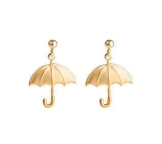 rainy days umbrella earrings by elsie belle jewellery