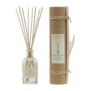 white gardenia natural reed diffuser by at wicks end