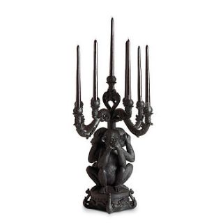 three wise monkeys candle holder by out there interiors