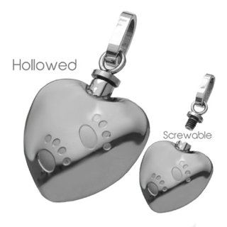Stainless Steel Pet Ashes Urn Pendant With Hollowed Inside And Screwable top Pendant Necklaces Jewelry