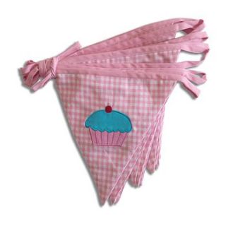 cupcake cotton bunting by the cotton bunting company