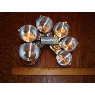 RSVP 6 Piece Stainless Steel Nesting Measuring Cup Set Kitchen & Dining