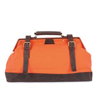 canvas jaipur weekender bag, orange by bohemia