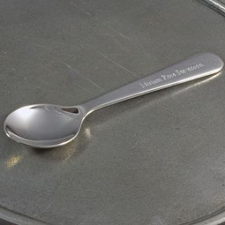 silver baby spoon by hersey silversmiths