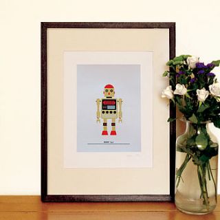 robot 'fig.4' silkscreen print by made by morris