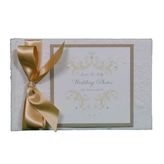 personalised vintage wedding photo album by dreams to reality design ltd