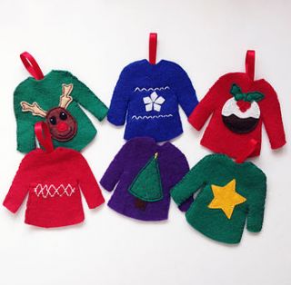 make your own christmas jumpers decorations by sarah hurley designs