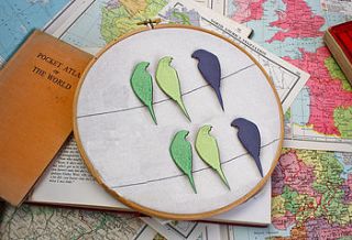 enamel parrot brooch by sophie buckingham