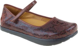 Womens Kalso Earth Shoe Solar 3   Merlot Printed Suede Walking Shoes