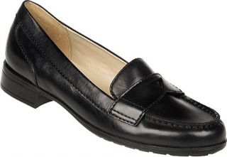 Womens Naturalizer June   Black Nordic Leather Slip on Shoes