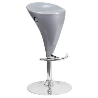 FlashFurniture Contemporary Plastic Adjustable Height Bar Stool CH TC3 81003 