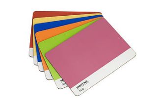pantone universe mixed colour placemats by whitbread wilkinson