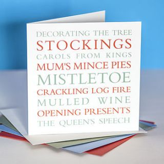 personalised favourite things card style one by belle photo ltd