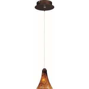 ET2 Lighting ET2 E94533 104BZ Bronze Leopard 1 Light RapidJack Pendant and Canop