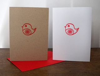 'red robin 'letterpress christmas six pack by allihopa
