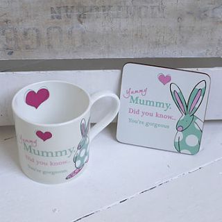 yummy mummy mug and coaster by lush baby