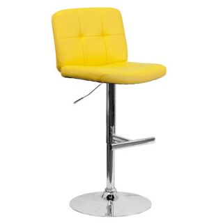 FlashFurniture Contemporary Vinyl Adjustable Height Tufted Bar Stool DS 829 S