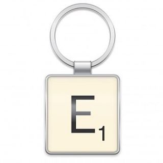 scrabble keyring gift by the letteroom