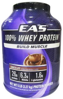 EAS   100% Whey Protein Chocolate   5 lbs.
