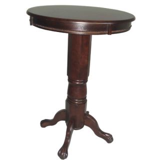 Florence Pedestal Pub Table in Cappuccino
