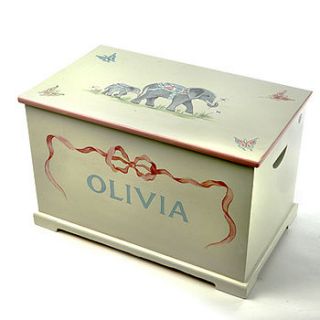 personalised toy box in eight designs by tini tiger