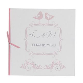 10 personalised ever after thank you cards by dreams to reality design ltd