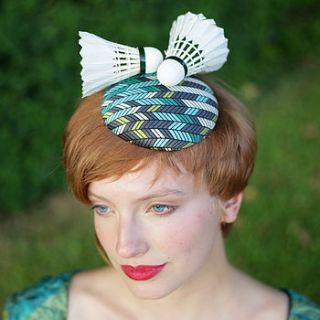 shuttlecock geometric pillbox hat by the headmistress