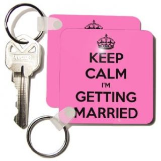 kc_161162_1 EvaDane   Funny Quotes   Keep calm I'm getting married. Wedding. Engagement. Bride.   Key Chains   set of 2 Key Chains Clothing