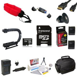 Must Have Accessory Kit For the GoPro HERO3+ Black Edition, HERO3+ Silver Edition, HERO3 SIlver Edition, Black Edition, White Edition, HERO2 Outdoor Edition & Surf Edition Cameras   Kit Includes 32GB Micro Sd Memory Card, 2 Extended Life 2000MAH AHDBT 
