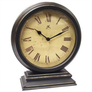 Infinity Instruments Distressed Round Table Clock