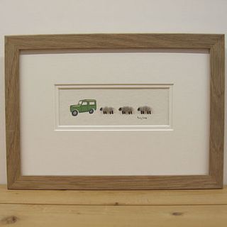 land rover and sheep picture by penny lindop designs